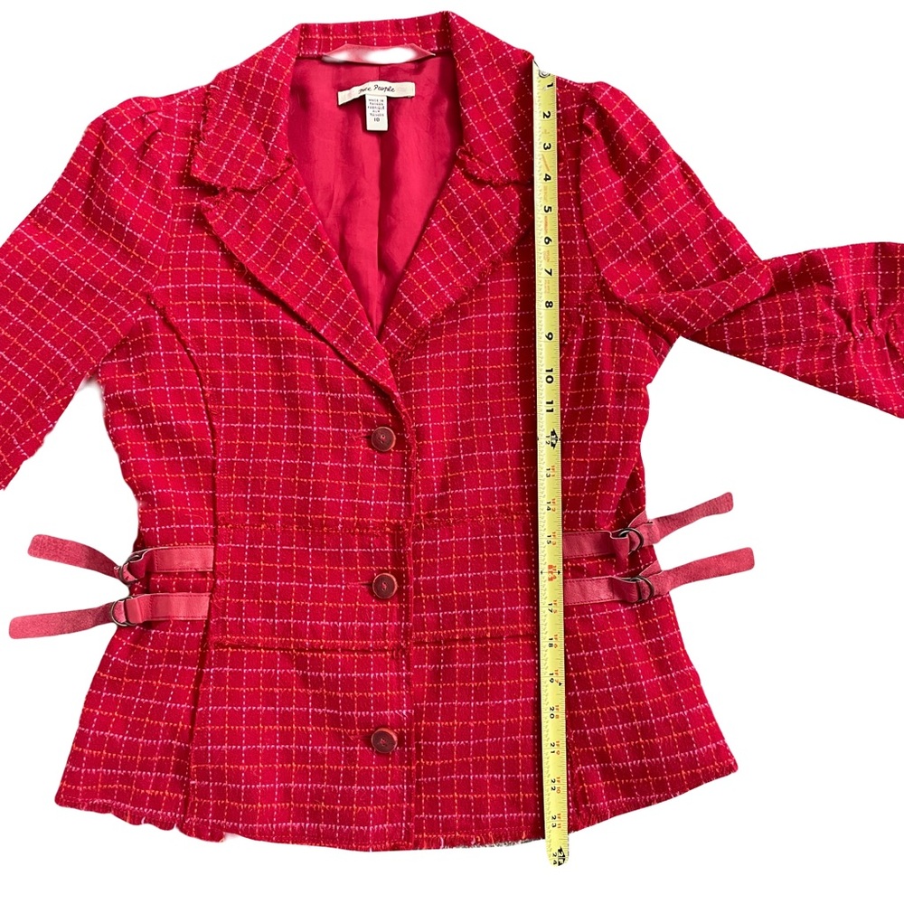 Free People Red Jacket/Blazer - size 10 - Picture 8 of 8